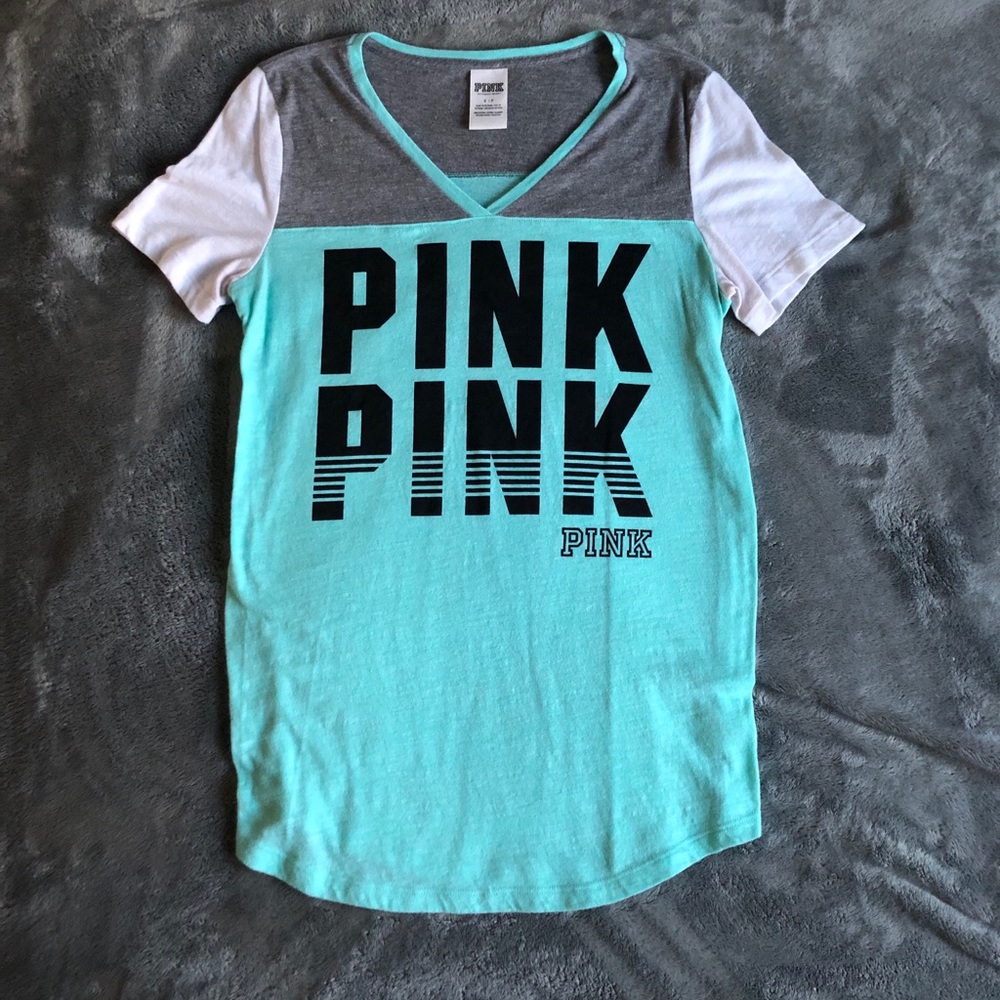 PINK Tri-Colored Cute and Cozy T-shirt